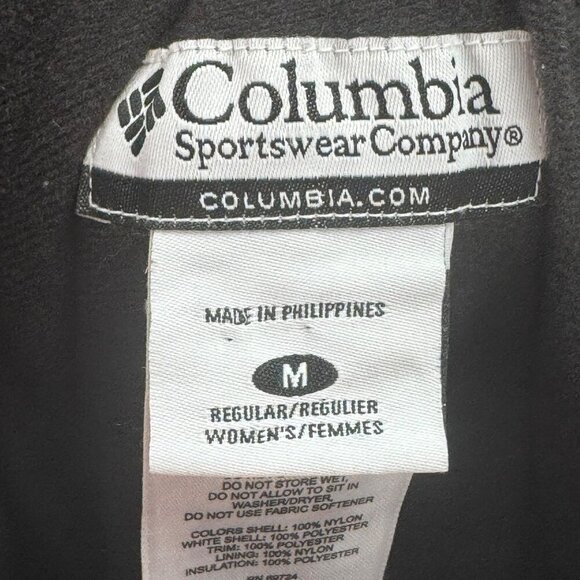 Columbia Black Womens Insulated Snow Pants Elastic Cuffs Zip Pockets Medium - Picture 7 of 11